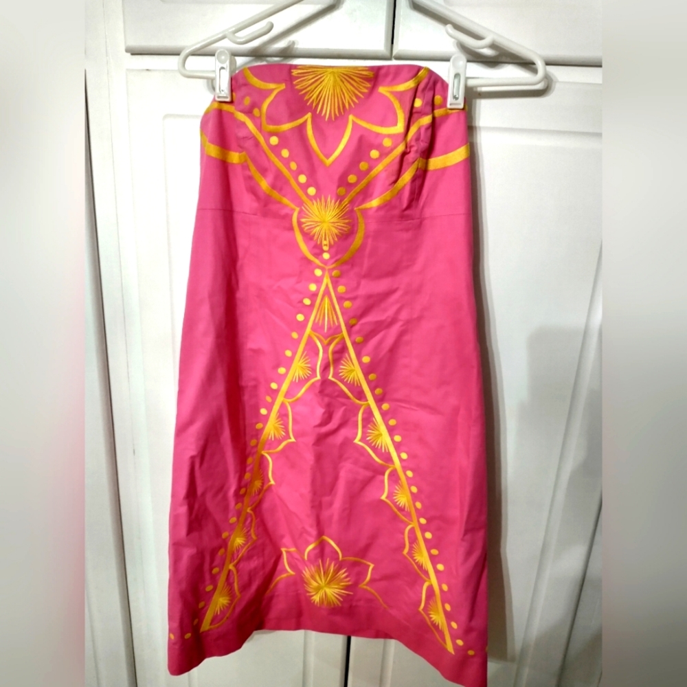 Lily Pulitzer Bowen strapless Bumblebee dress